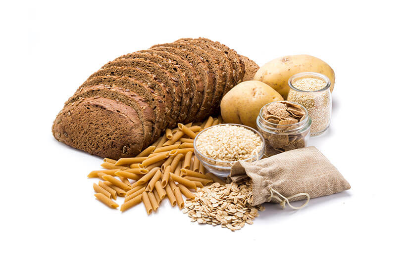 Base the meals on potatoes, bread, rice, pasta, cereals or other starchy carbohydrates